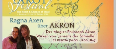 Event-Image for 'Der Magier-Philosoph Akron - wirken von "Jenseits der Schwel'