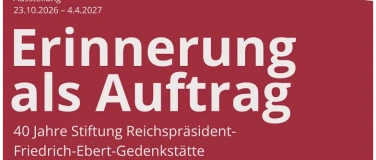 Event-Image for 'Er&ouml;ffnung der Ausstellung &bdquo;Erinnerung als Auftrag."'