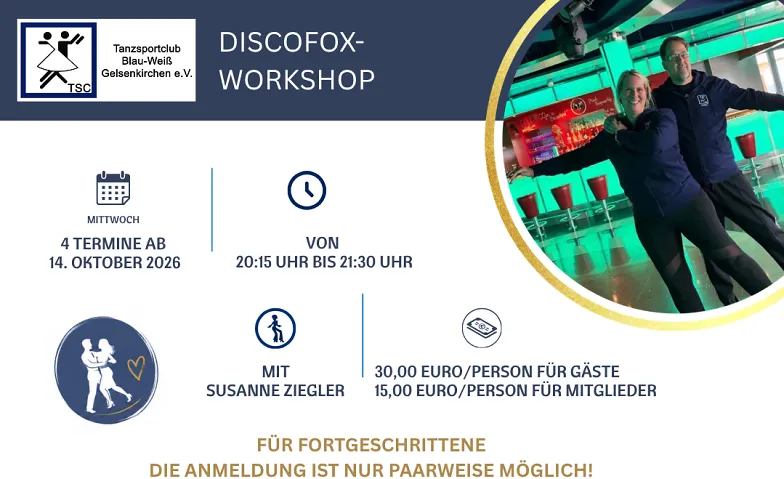 Event-Image for 'Discofox-Workshop f&uuml;r Fortgeschrittene'