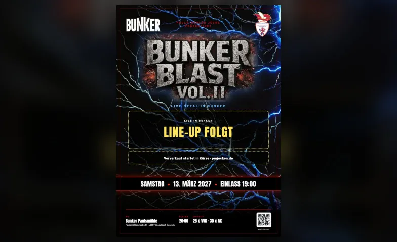 Bunker BLAST Vol. 2, Partys / Hard Rock & Heavy Metal, Bunker Paulsmühle