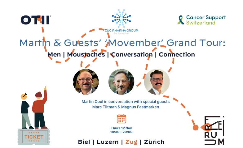Zug Pharma Group Meets Movember, Santé & Spiritualité / Santé & Bien-être, Speakeasy bar, Freiruum