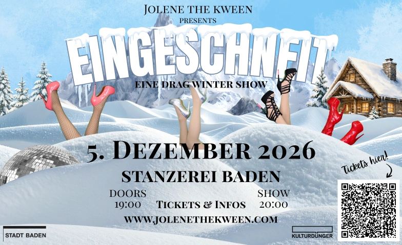 Eingeschneit - Eine Drag Winter Show Stanzerei Baden, Bruggerstrasse 37, 5400 Baden Tickets