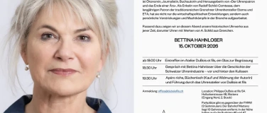 Event-Image for 'Die H&ouml;hen und Tiefen der Schweizer Uhrenindustrie'