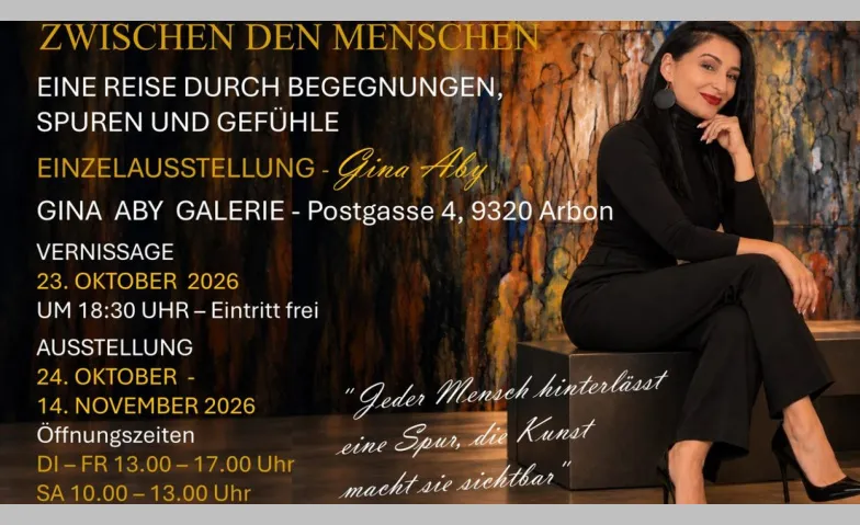 Einzelausstellung - Gina Aby, Art & Expositions, Gina Aby - Galerie Studio