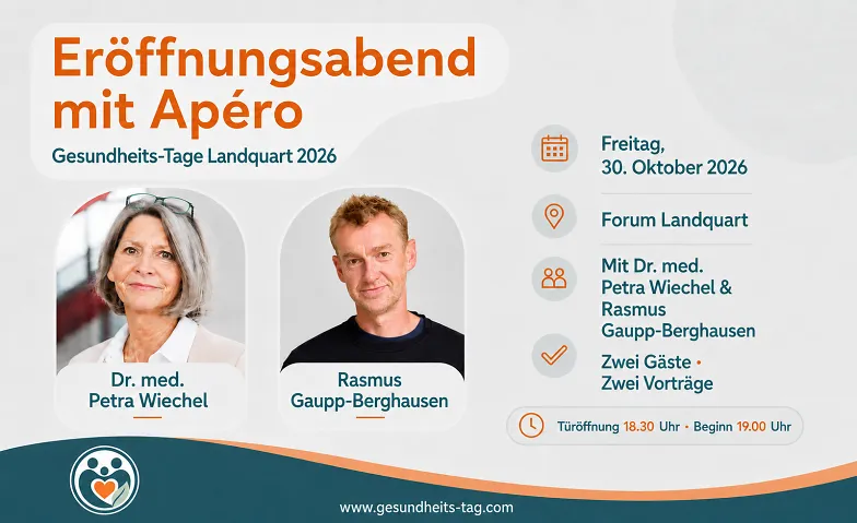 Eröffnungsabend mit Apéro – Dr. med. Petra Wiechel & Rasmus