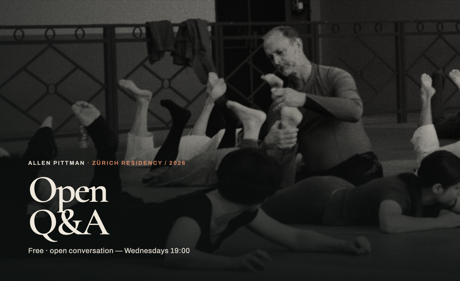 Event-Image for 'Open Q&A &mdash; Kampfkunst, Yoga, Atem'