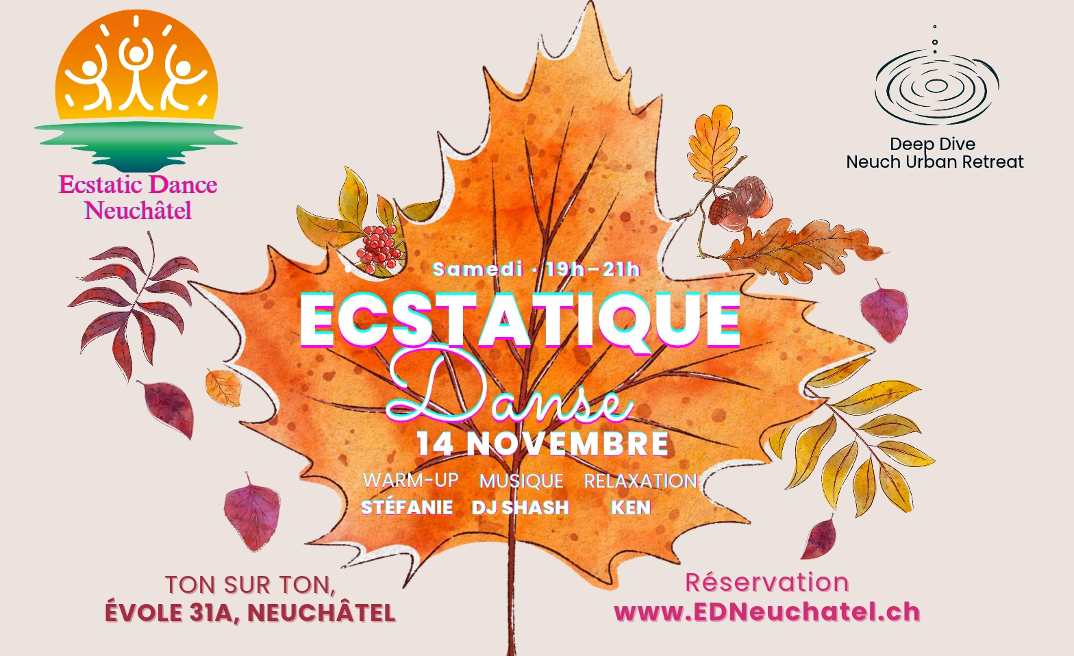Ecstatic Dance Neuchâtel - 14. novembre 2026