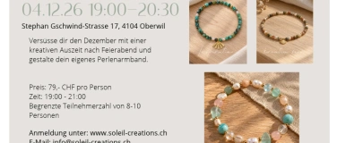 Event-Image for 'Schmuckworkshop Armband 04.12.26 im Papuni in Oberwil (BL)'