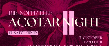 Event-Image for 'Die ZWEITE (inoffizielle) ACOTAR-Night'
