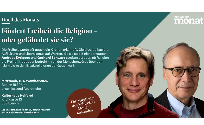 Fördert Freiheit die Religion?, Guided tours & lectures / Discussion & Debate, Kulturhaus Helferei
