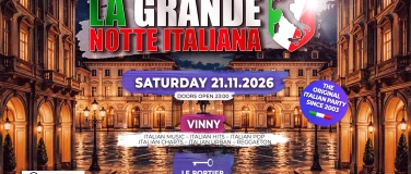 Event-Image for 'La Grande Notte Italiana Big Opening @ Le Portier Club Bern'
