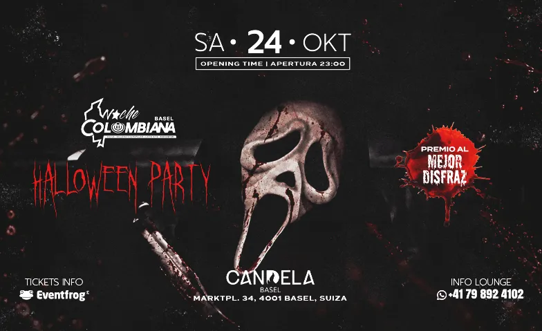 NOCHE COLOMBIANA BASEL (Halloween), Parties / Halloween, CANDELA, Basel