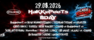 Event-Image for 'HaKKePeeTs B.Day  LASS KNACKEN - BACK 2 UNDERGROUND'