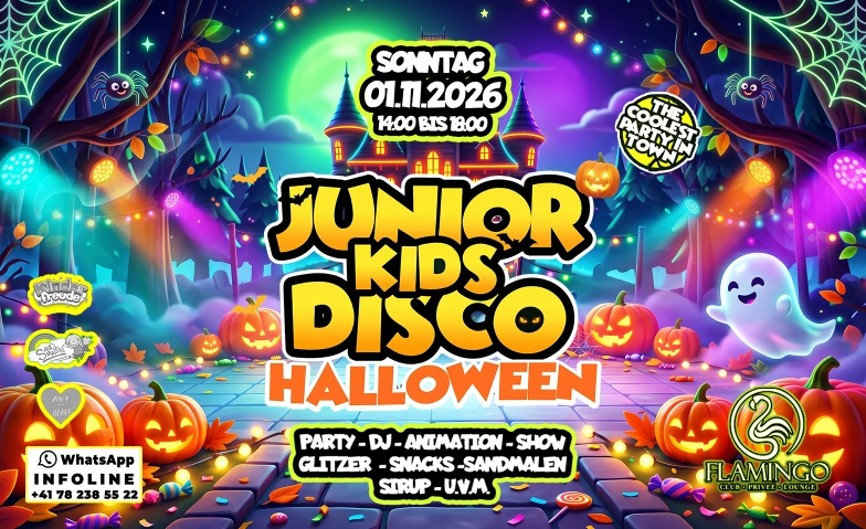 Junior Kids Disco Halloween @ Flamingo Club Z&uuml;rich Flamingo Club Z&uuml;rich, Limmatstrasse 65, 8005 Z&uuml;rich Tickets