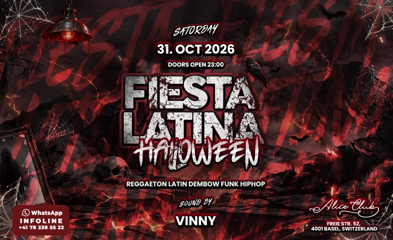 FIESTA LATINA HALLOWEEN @ Alice Club Basel, Partys / Latin, Salsa & Bachata, Alice Club Basel