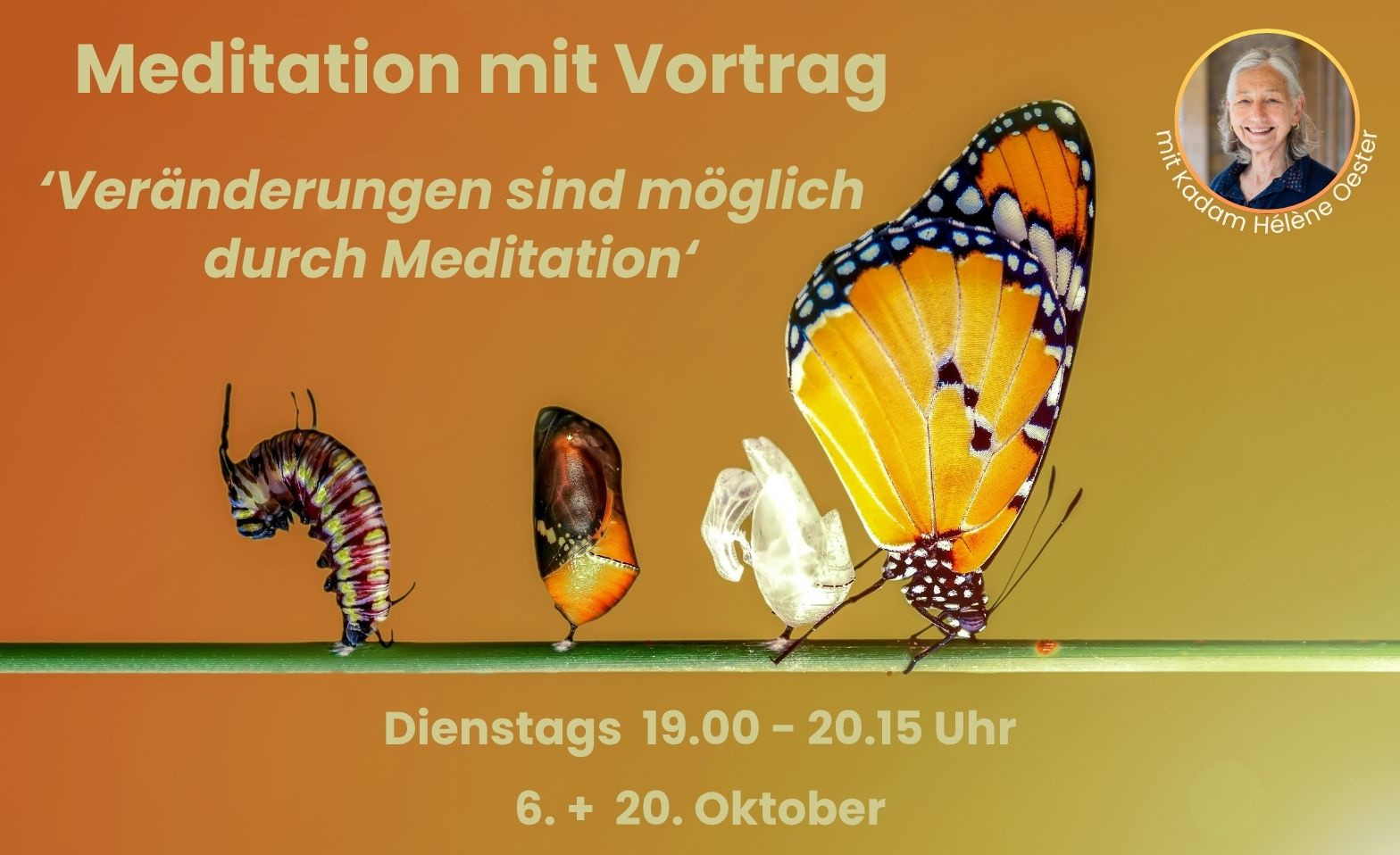 'Ver&auml;nderungen sind m&ouml;glich', Vortrag mit Meditation Tickets