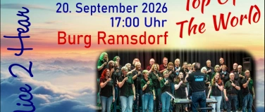 Event-Image for 'Chor Nice 2 Hear  Sommerkonzert "Top Of The World"'