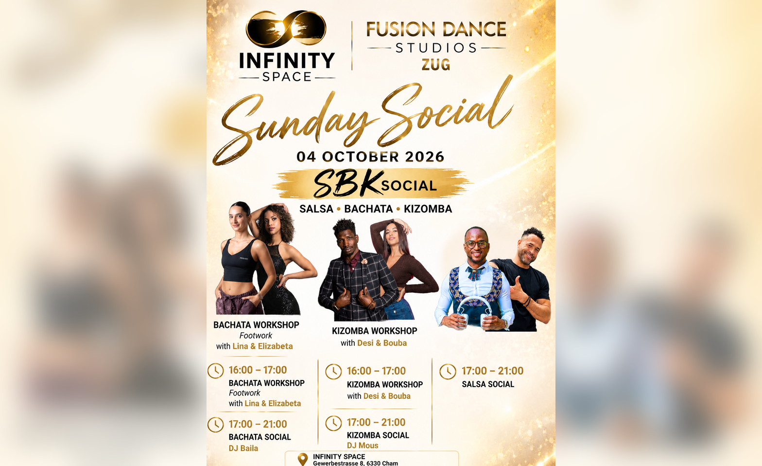 SUNDAY SOCIAL - Bachata &amp; Kizomba &amp; Salsa (3 floors) Billets