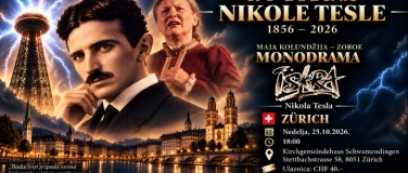 Event-Image for '&bdquo;ISKRA&ldquo; &ndash; Nikola Tesla kroz oči svoje majke Đuke u Cirihu'