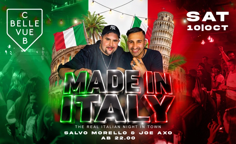 MADE IN ITALY - LABEL RELEASE Club Bellevue, Freieckgasse 9, 8001 Zurich Billets