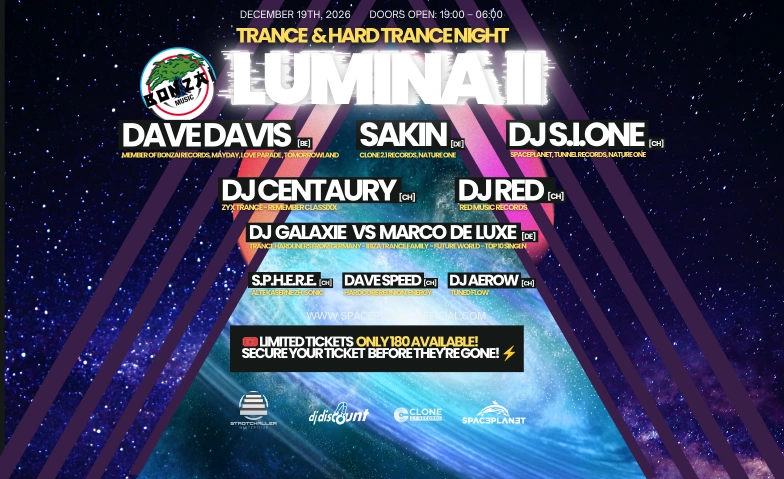 LUMINA II – Trance & Hard Trance Night Winterthur, Parties / Trance & Ambient, Stadtchäller Winterthur
