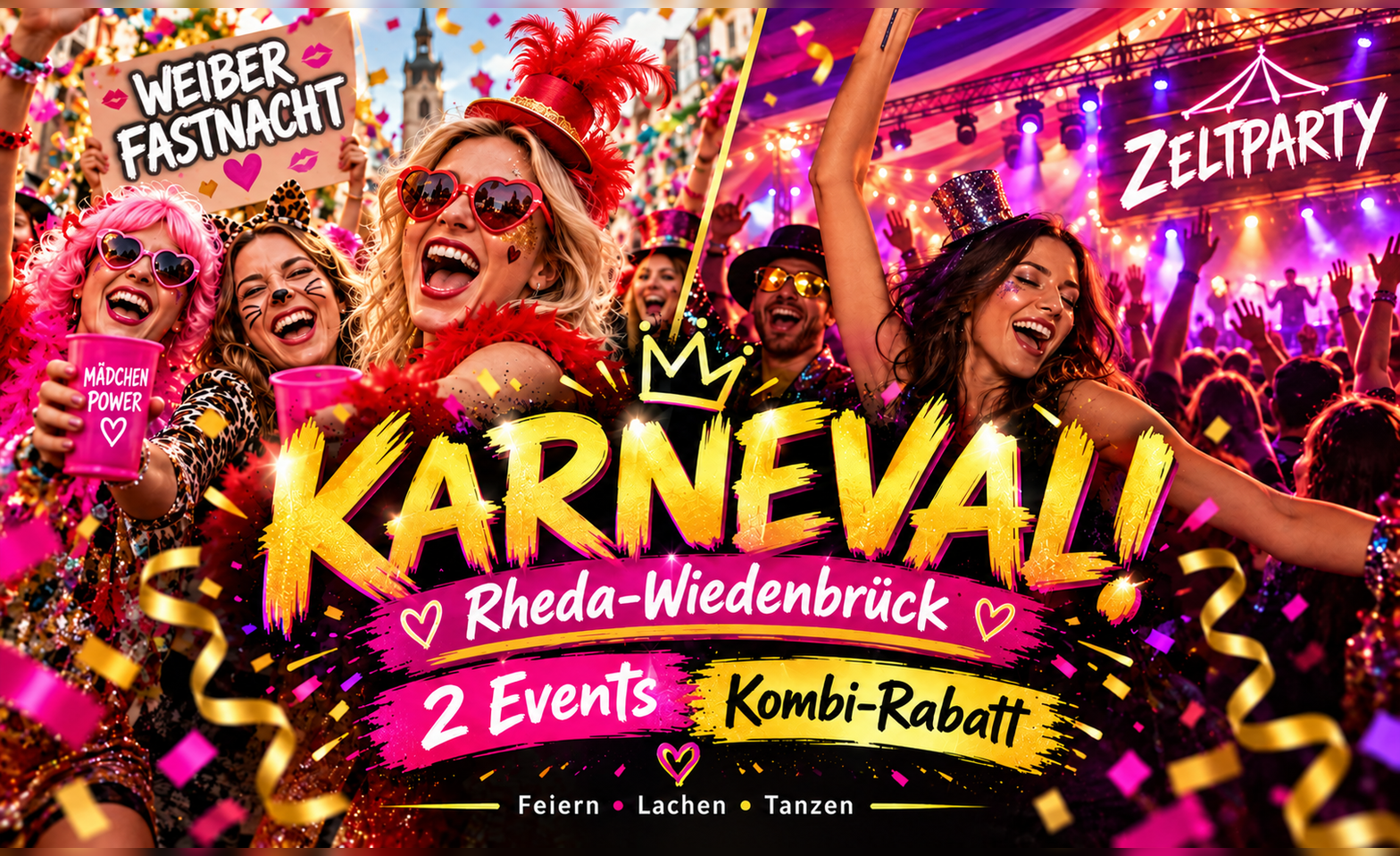 Rheda-Wiedenbr&uuml;cker Karnevals Party pur Tickets