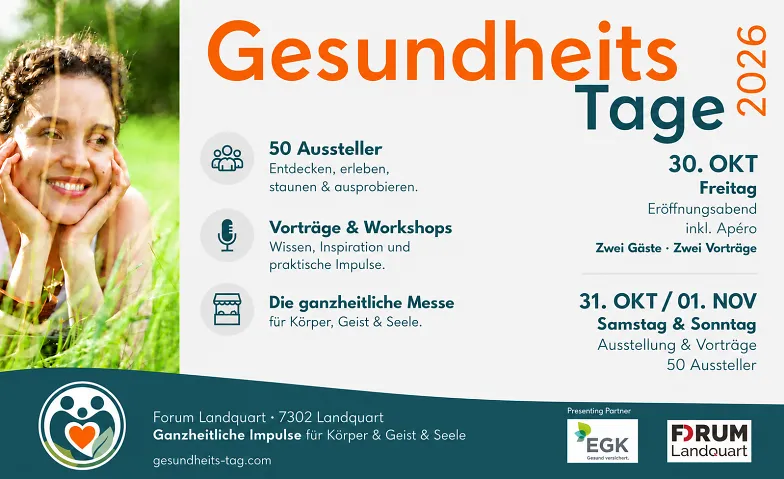 Event-Image for 'Gesundheits-Tage Landquart 2026 &ndash; Tages- & Weekend-Tickets'