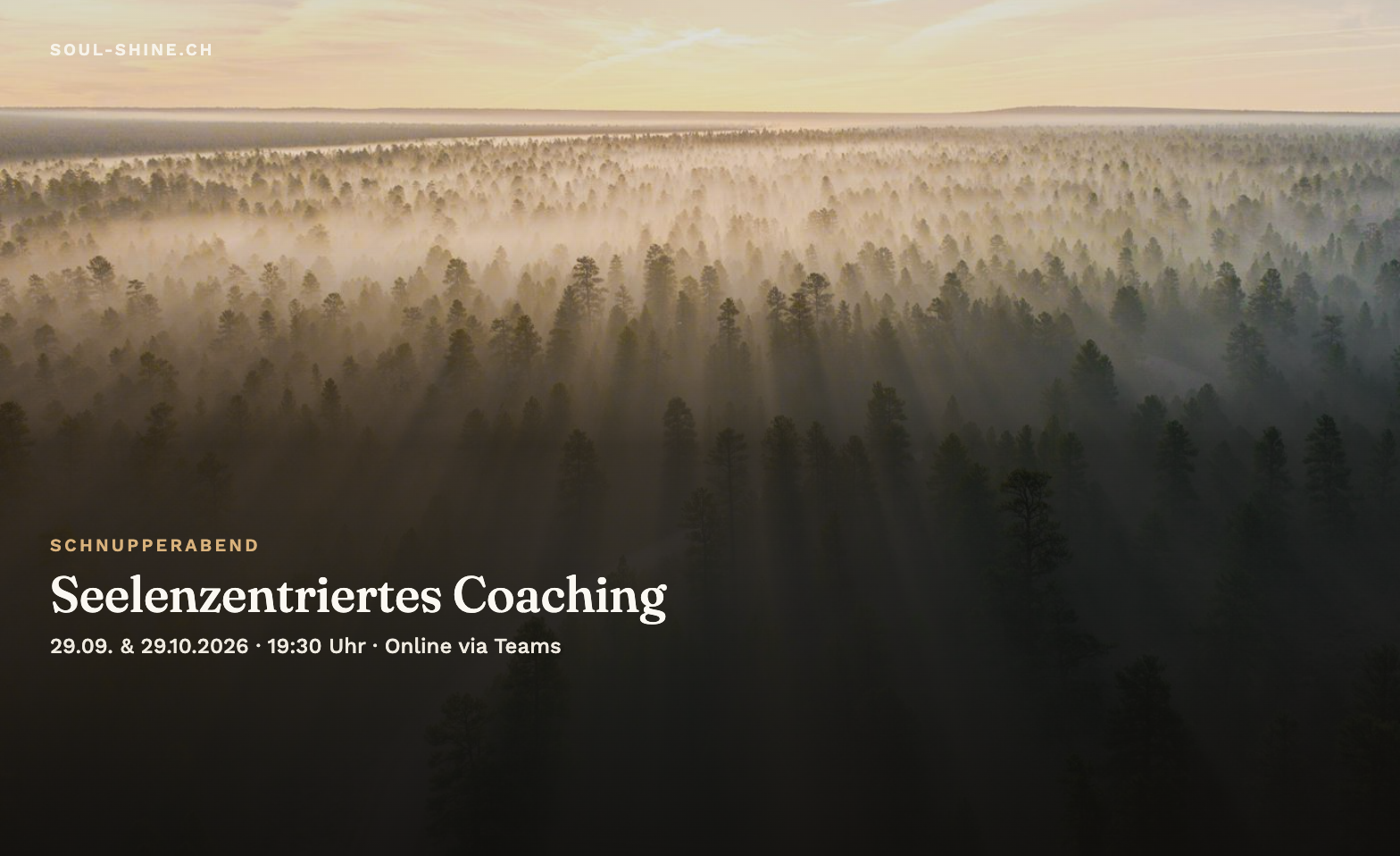 Event-Image for 'Schnupperabend: Seelenzentriertes Coaching'
