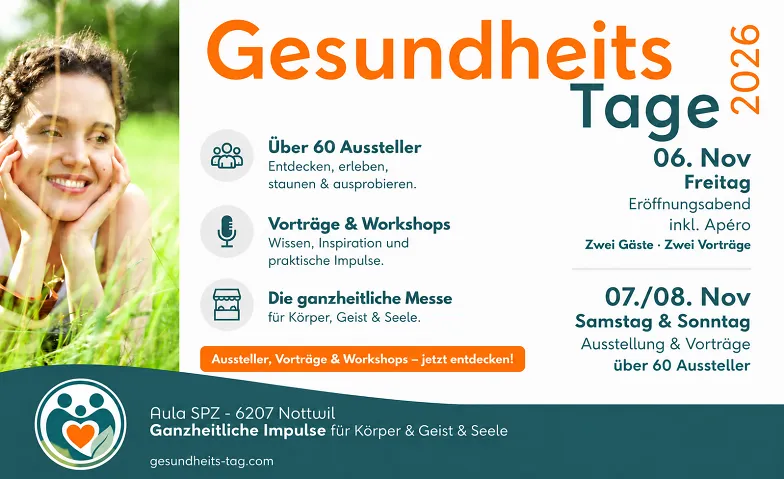 Gesundheits-Tage Nottwil 2026 – Tages- & Weekend-Tickets