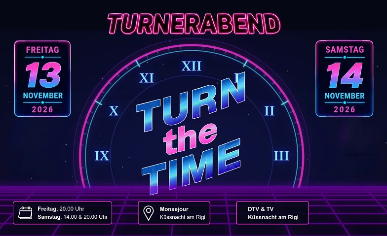 Turnerabend K&uuml;ssnacht - Turn the Time Tickets