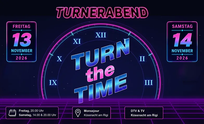 Turnerabend K&uuml;ssnacht - Turn the Time Tickets