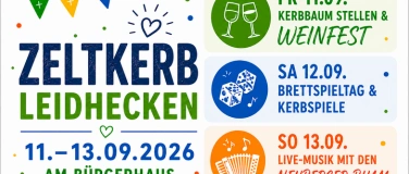 Event-Image for 'Zeltkerb Leidhecken vom 11.&ndash;13. September 2026'