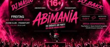 Event-Image for 'ABIMANIA -Die gro&szlig;e 16+ Party im Rhein-Main-Gebiet'