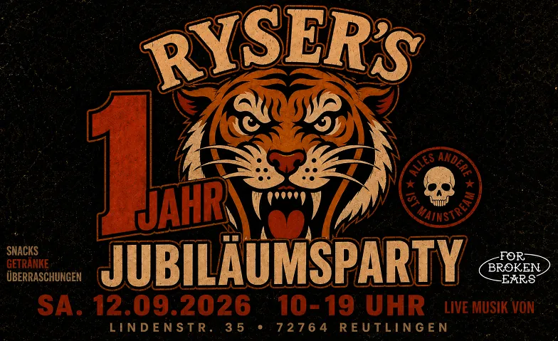 1 Jahr RYSER'S