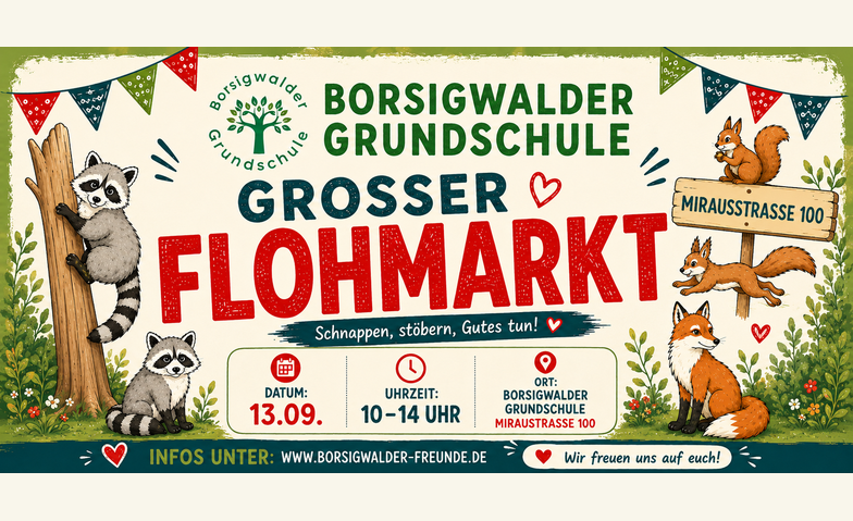 Kinderflohmarkt an der Borsigwalder Grundschule