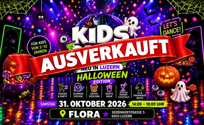 KIDS DISCO - HALLOWEEN EDITION @ FLORA CLUB, Kinderveranstaltungen / Kinderparty, FLORA CLUB