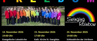 Event-Image for 'FREEDOM &ndash; Konzert des Jazz- u. Gospelchores Swinging Rainbow'