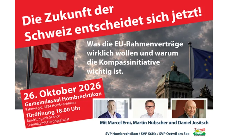 Informationsveranstaltung zu den EU-Rahmenverträgen, Politique & Commune / Politique, Gemeindesaal Blatten, Hombrechtikon