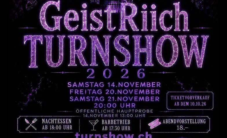 Event-Image for 'Turnshow Gommiswald 2026'