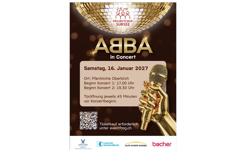 Projektchor Sursee: ABBA in Concert Billets