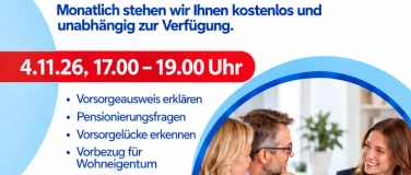 Event-Image for 'Kostenlose Auskunft bei Fragen zum Thema Pensionskasse'