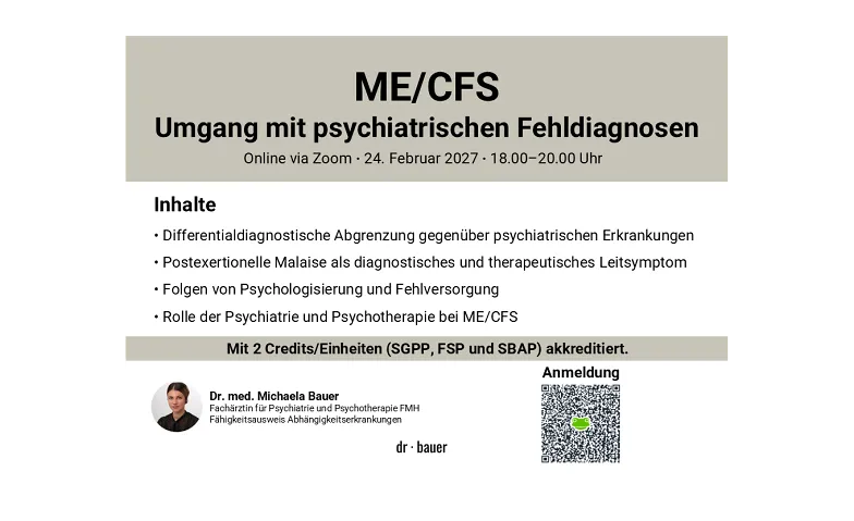 ME/CFS - Umgang mit psychiatrischen Fehldiagnosen, Kurse & Seminare / Berufliche Bildung, Online-Event