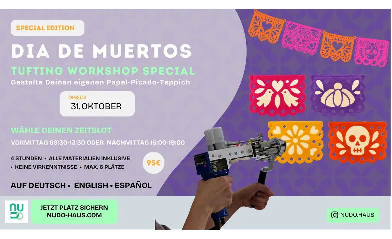 Dia de Muertos - Tufting Workshop Special, Kurse & Seminare / Freizeit & Hobby, stbt