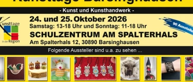Event-Image for 'Kunsttage Barsinghausen &ndash; Der Kunsthandwerkermarkt'