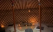 evening tea ceremony in a magical Yurt