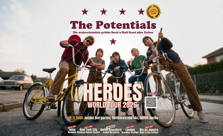 The Potentials - Heroes World Tour 2026, Konzerte / Pop & Rock, Saal Biergarten Jockel