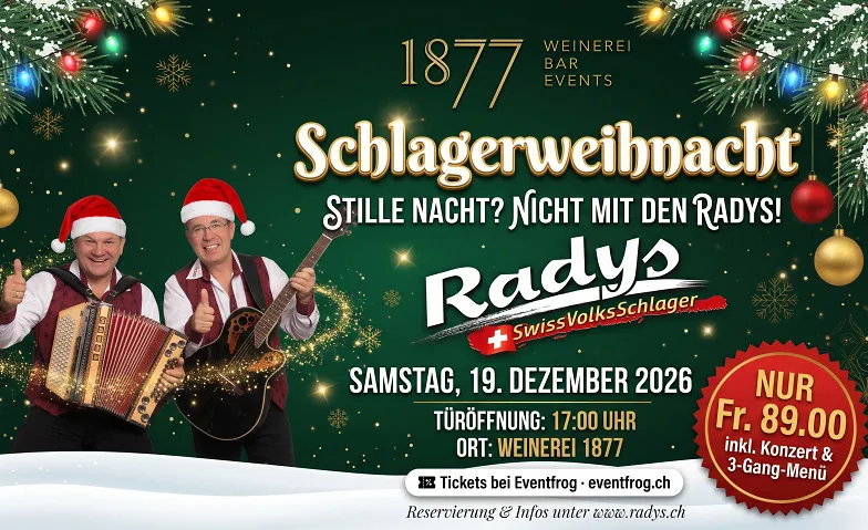 RADYS Weihnachtskonzert, Konzerte / Schlager & Volksmusik, Bar 1877
