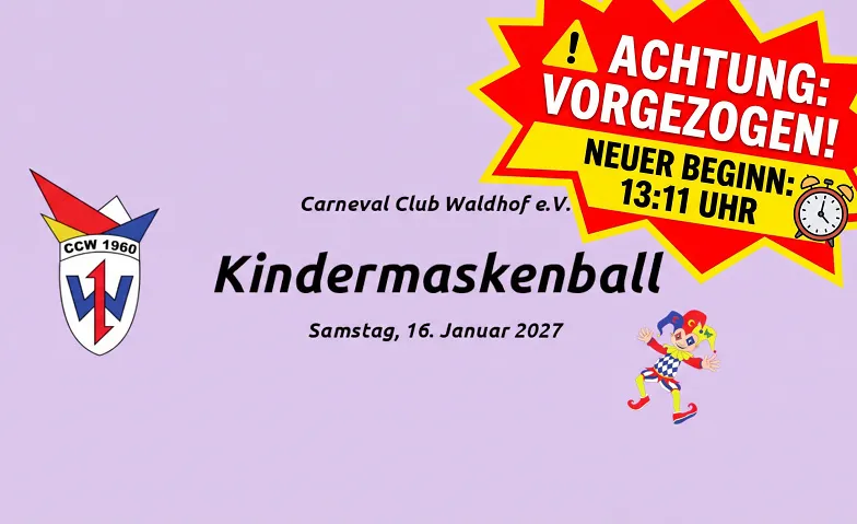 CCW - Kindermaskenball - 2027, Fasnacht / Fasching / Karneval / Sitzung, Franziskussaal