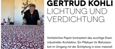 Event-Image for 'Gertrud Kohli: Lichtung und Verdichtung'