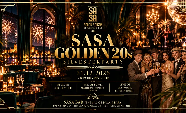 SILVESTERPARTY GOLDEN 20s im Palais Bingen, Partys / Silvesterparty, SASA Bar im Palais Bingen